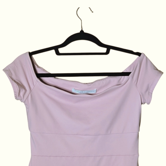 Susana Monaco Cut Out Dress In Pink Cashmere Size Medium - Picture 2 of 6